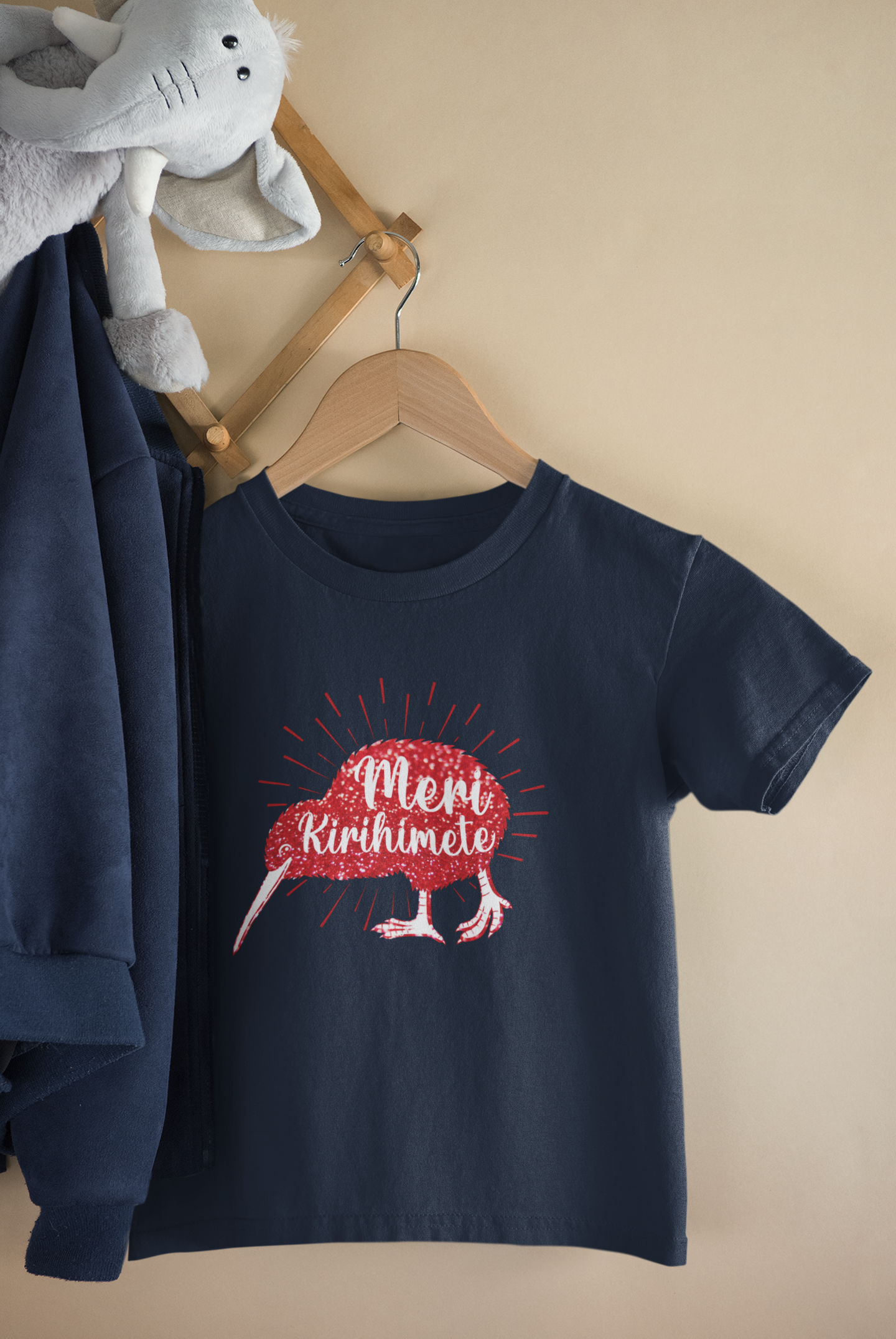 Christmas - Meri Kirihimete Kiwi - Kids Tee