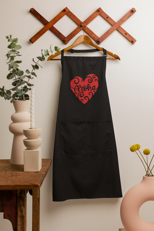 Apron - Aroha Whero Heart