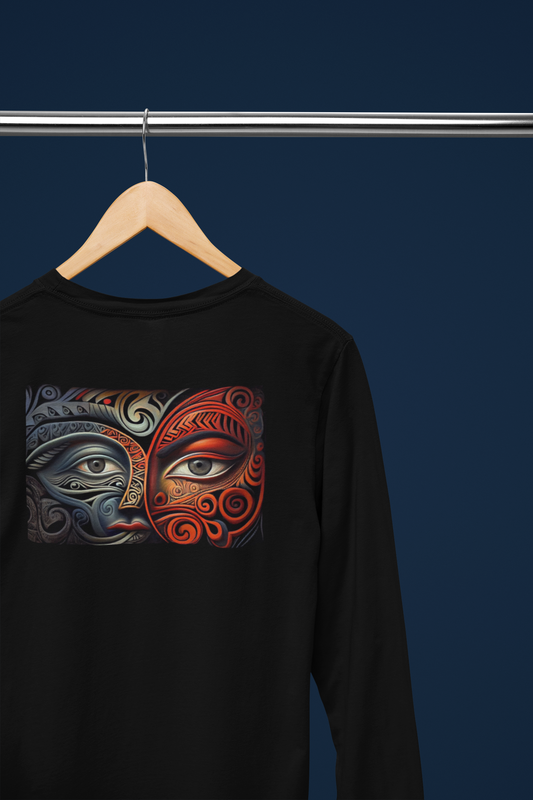 Kanohi ki te kanohi (eye to eye)(face to face) - Long Sleeve Tee