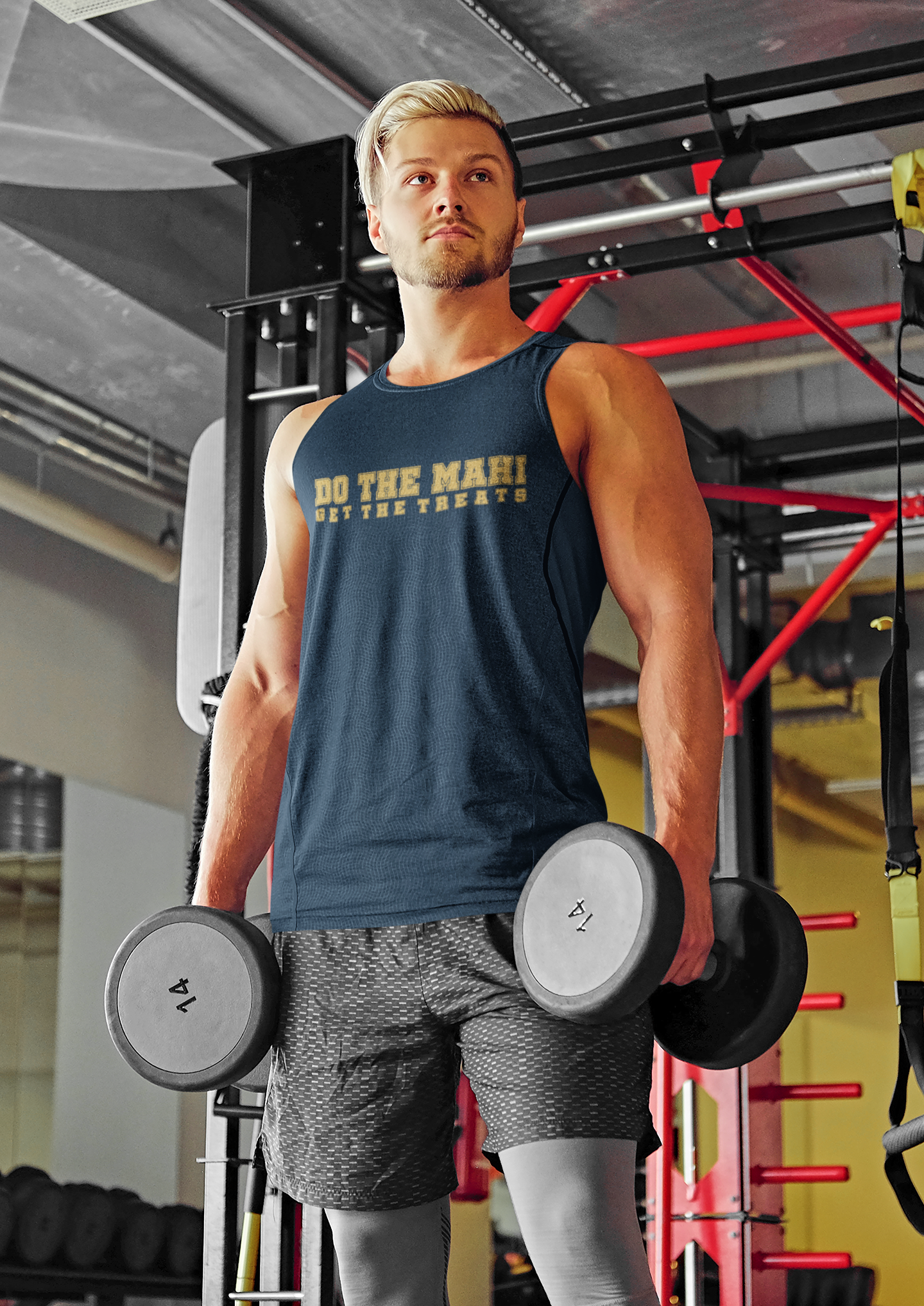 DTM, GET THE TREATS (GOLD TEXT) - TANK/SINGLET