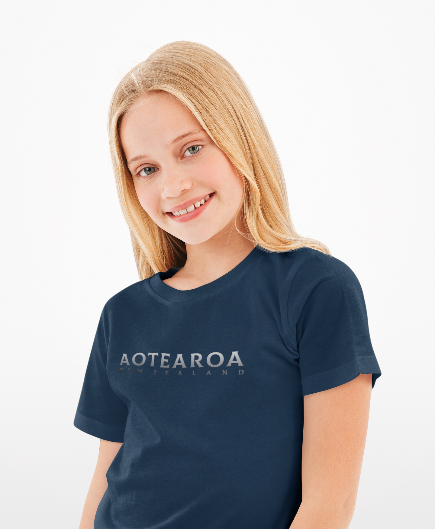 Aotearoa NZ (silver)  - Kids Tee