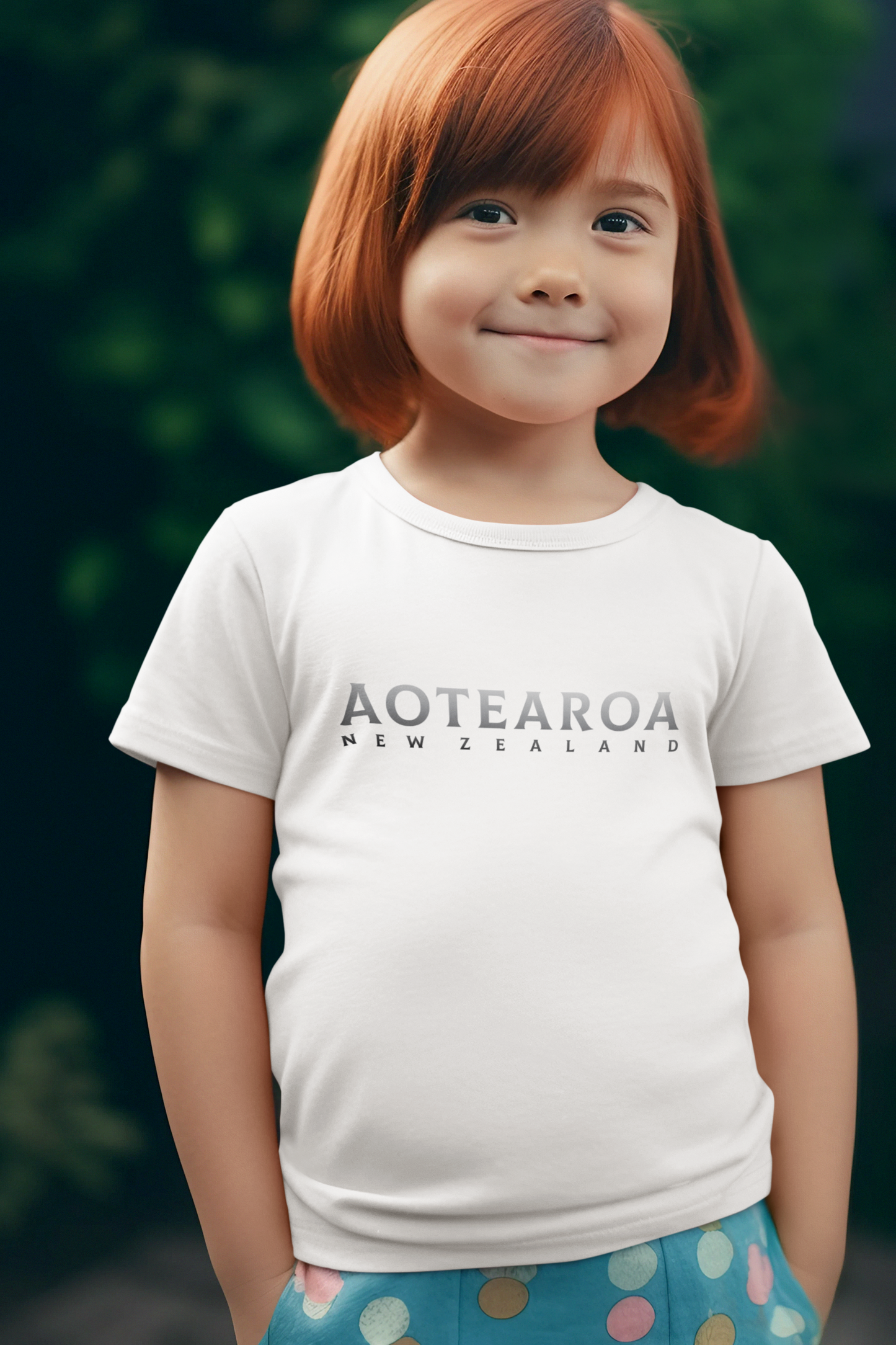 Aotearoa NZ (silver)  - Kids Tee