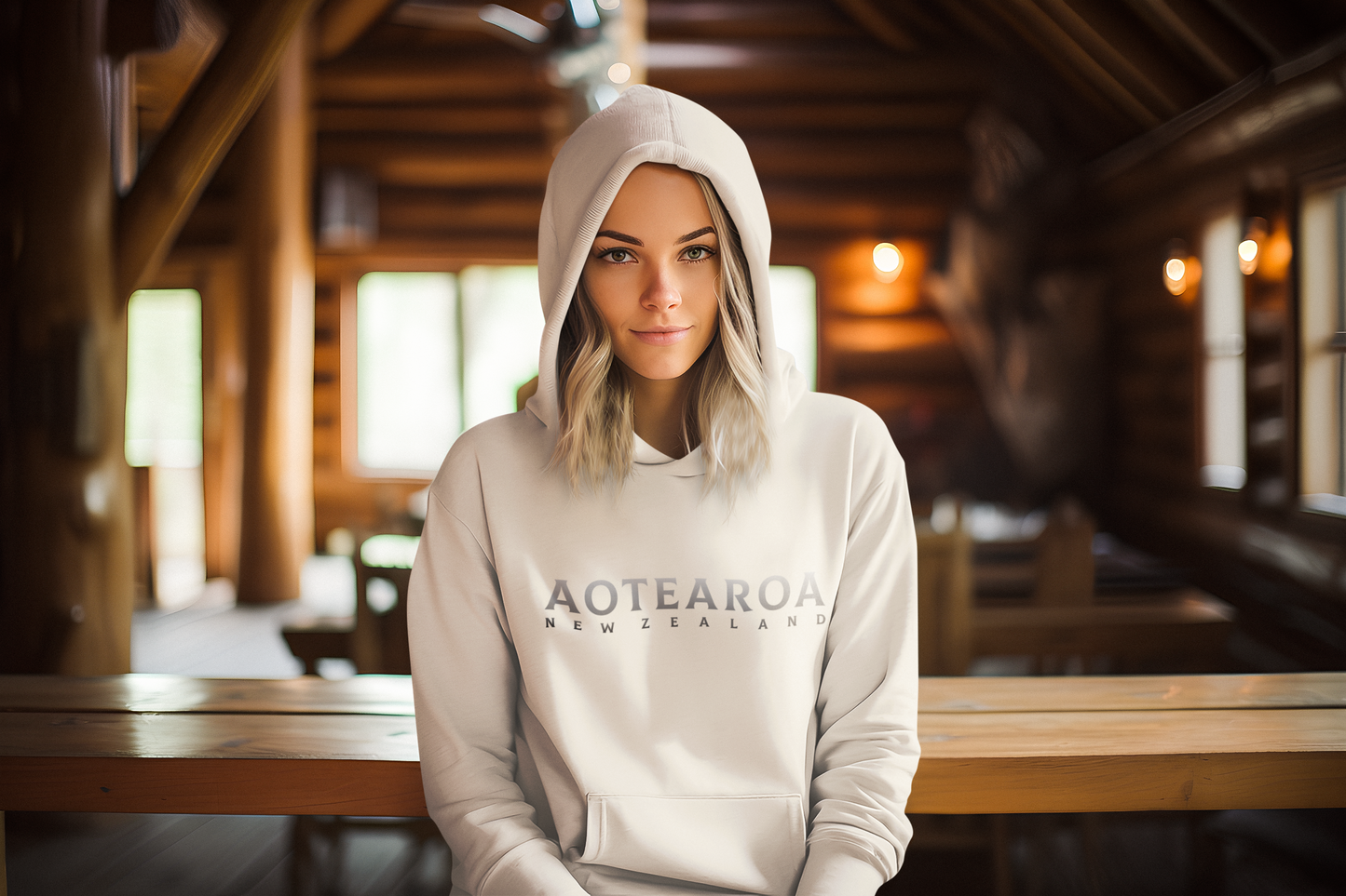 Aotearoa NZ (silver)  - Adult Hoodie