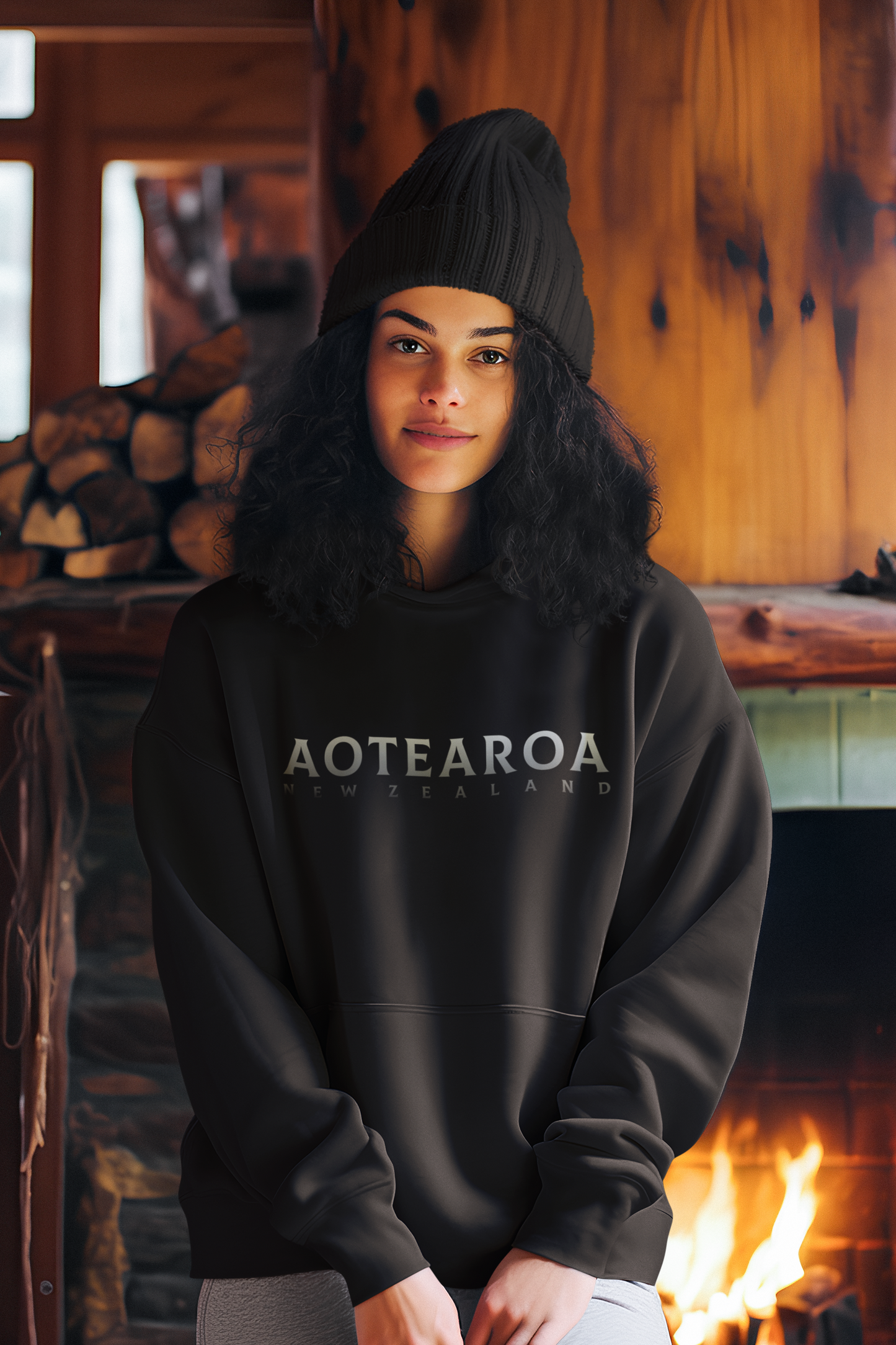 Aotearoa NZ (silver)  - Adult Hoodie