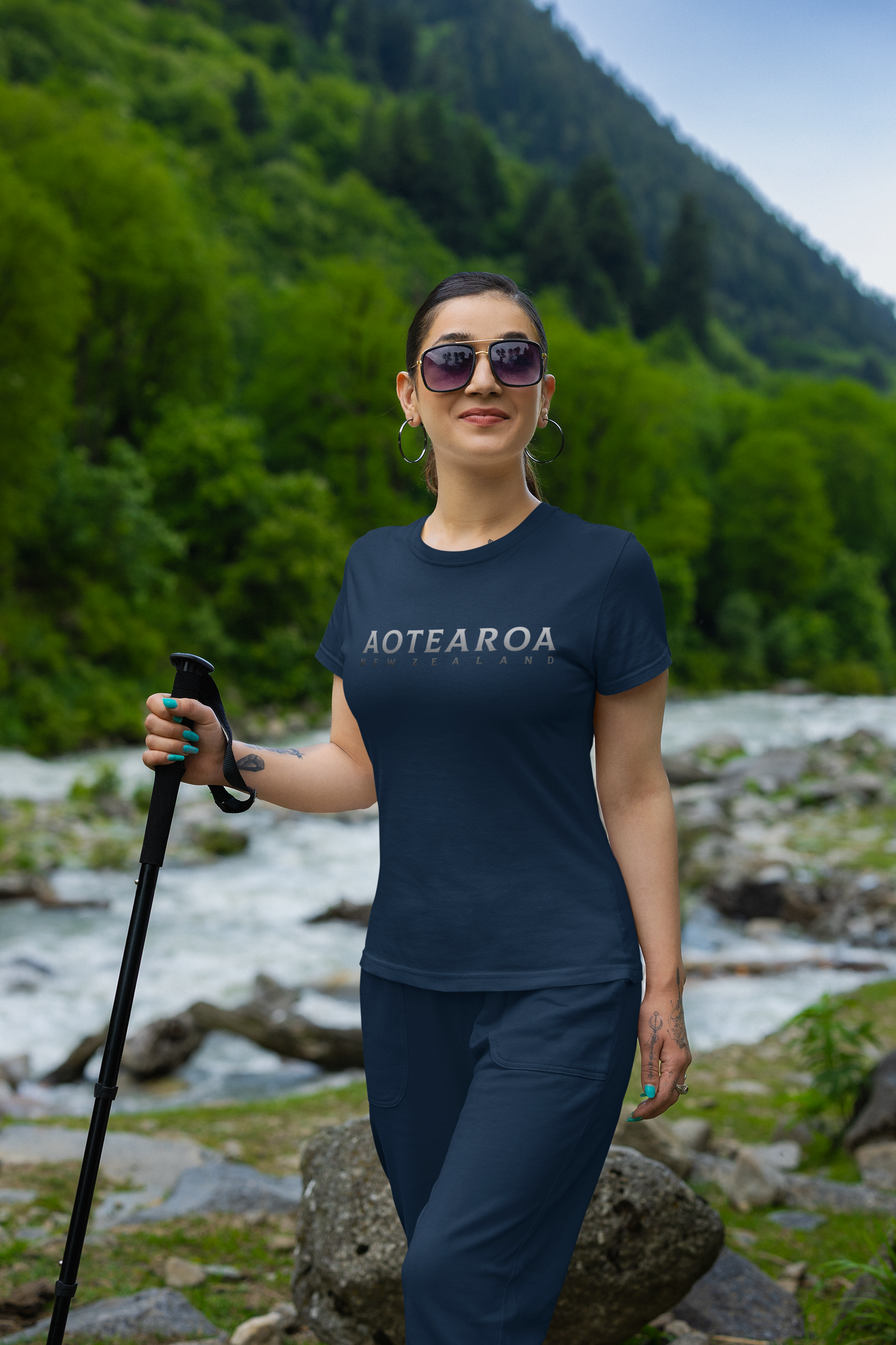 Aotearoa NZ (silver) - Adult Tee