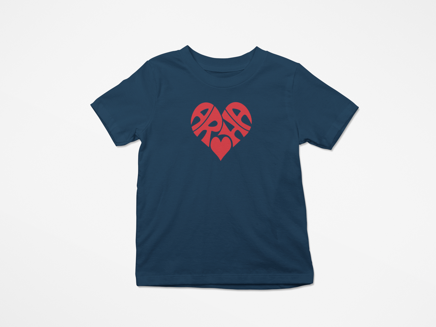 Aroha Heart - Red  - Kids Tee