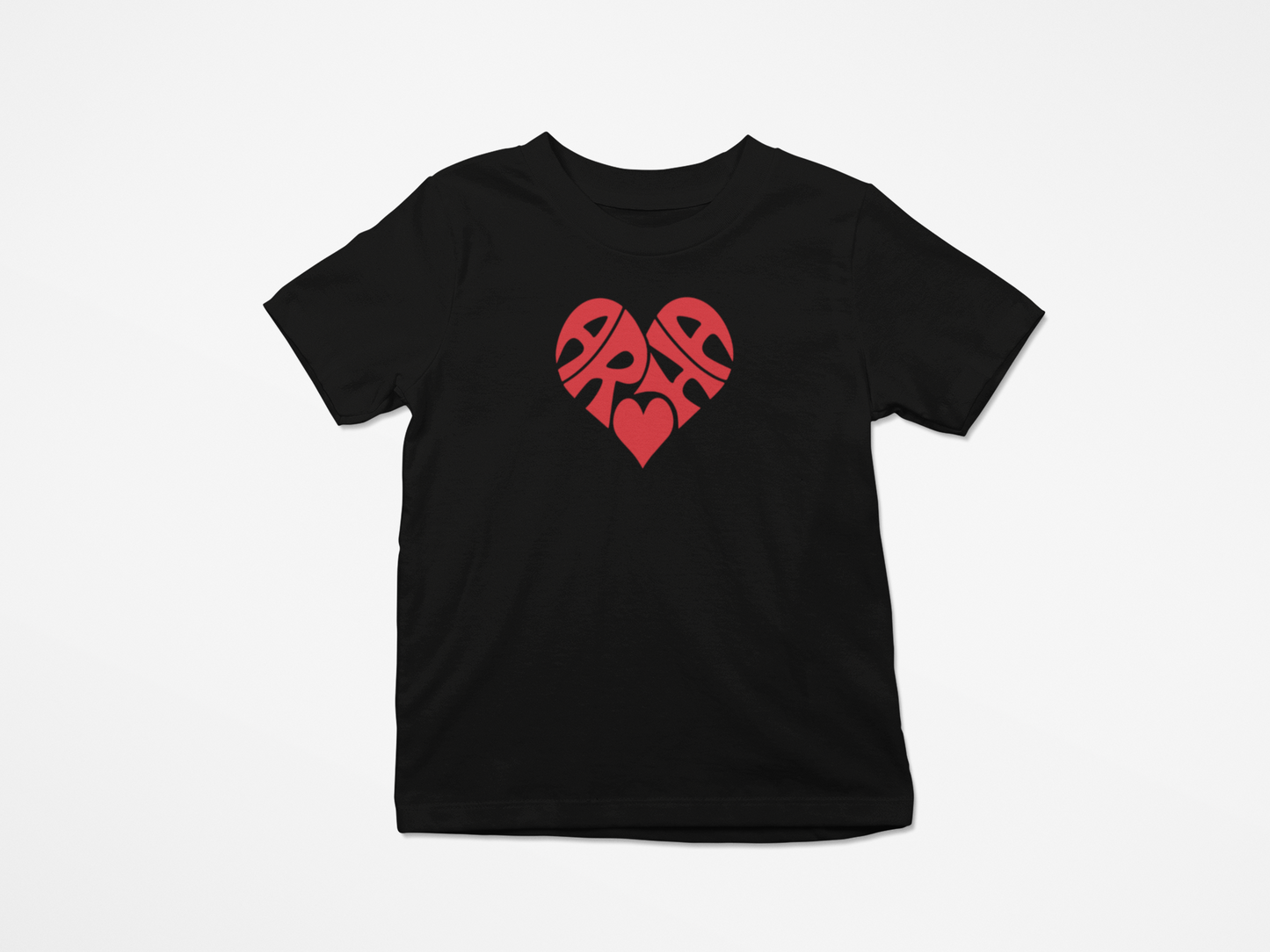 Aroha Heart - Red  - Kids Tee