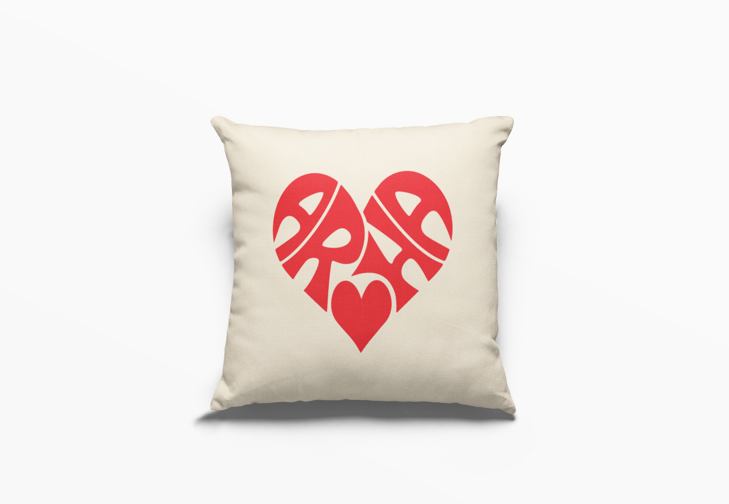 Cushion Cover - Aroha Red Heart