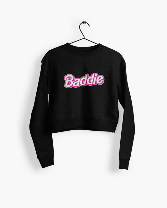 Baddie - Crop Crewneck