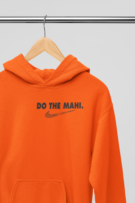 Do The Mahi (Black Large tick) - Badge - HOODIE - Orange