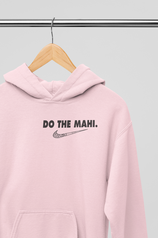 Do The Mahi (Black Large tick) - Badge - HOODIE - Pink