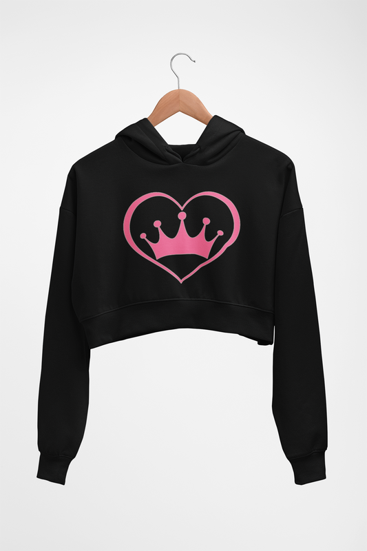 Crowned Heart  Crop Sweat/Hoodie