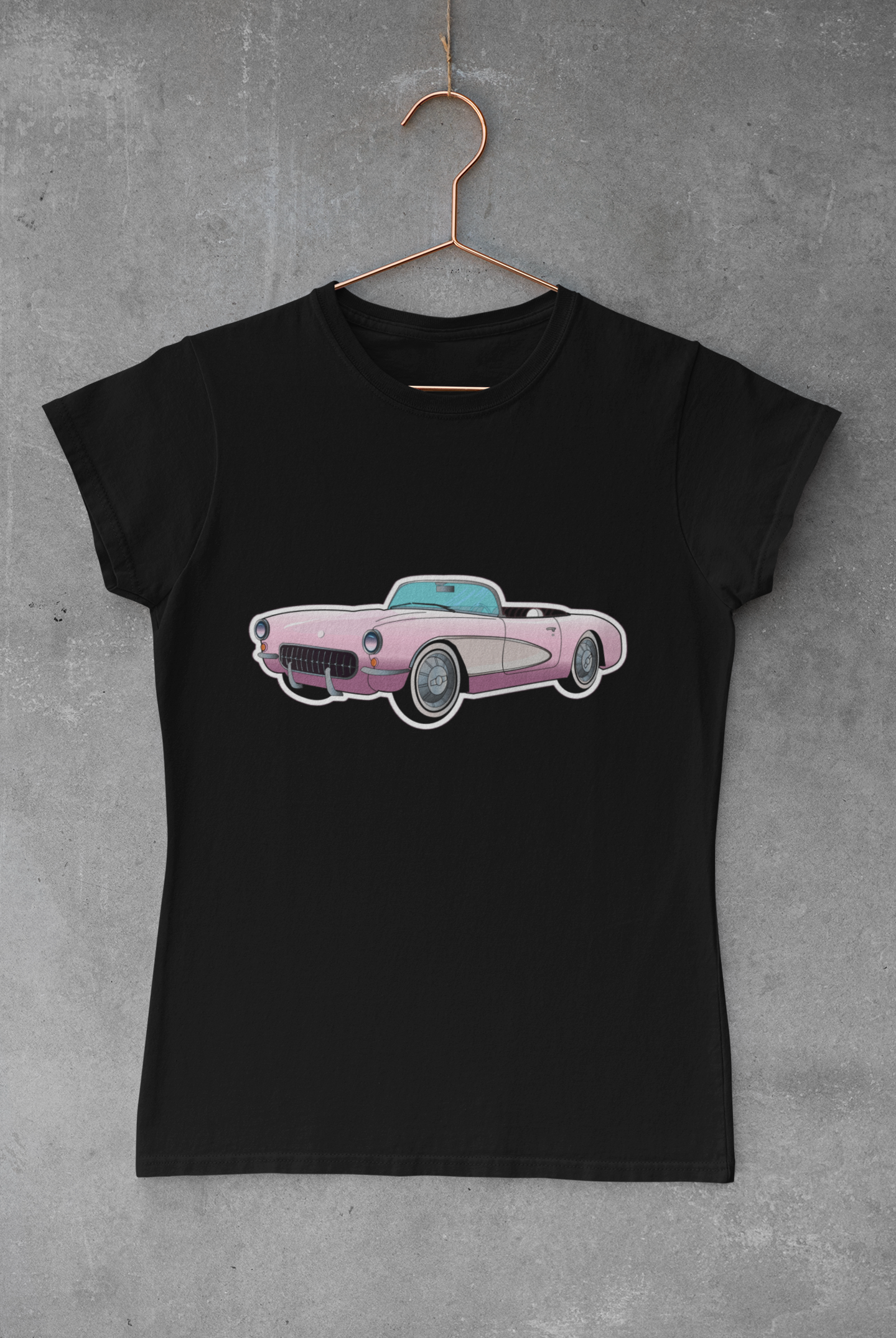 Pink Corvette  - Adult Tee