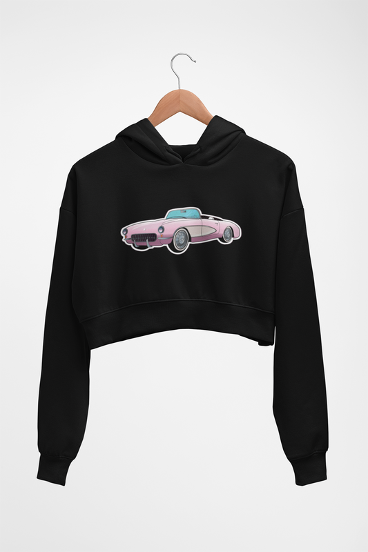 Pink Corvette -   Crop Sweat/Hoodie