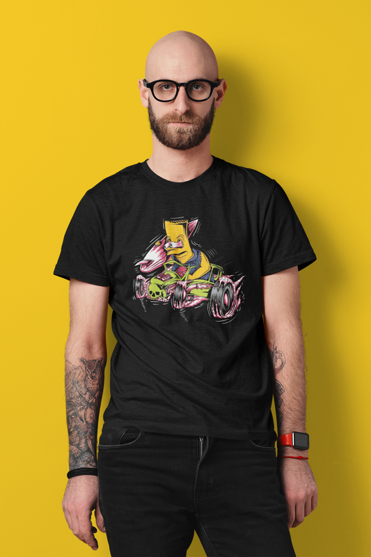 Bart On Wheels - Adult Tee