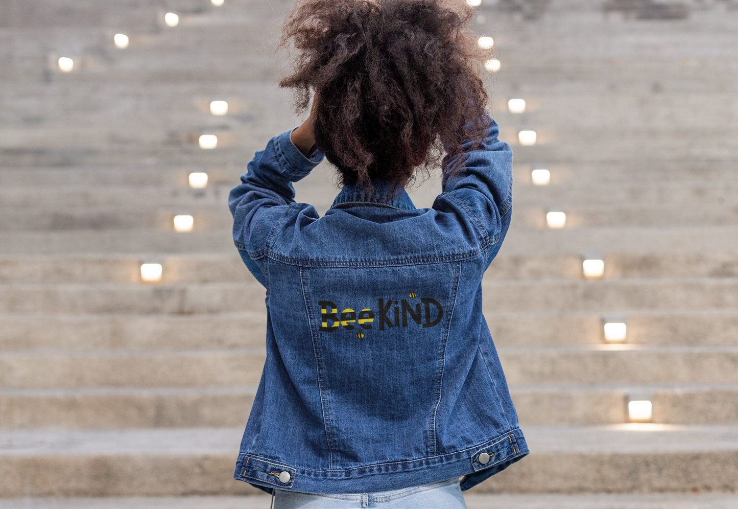 Denim Jacket - Be Kind