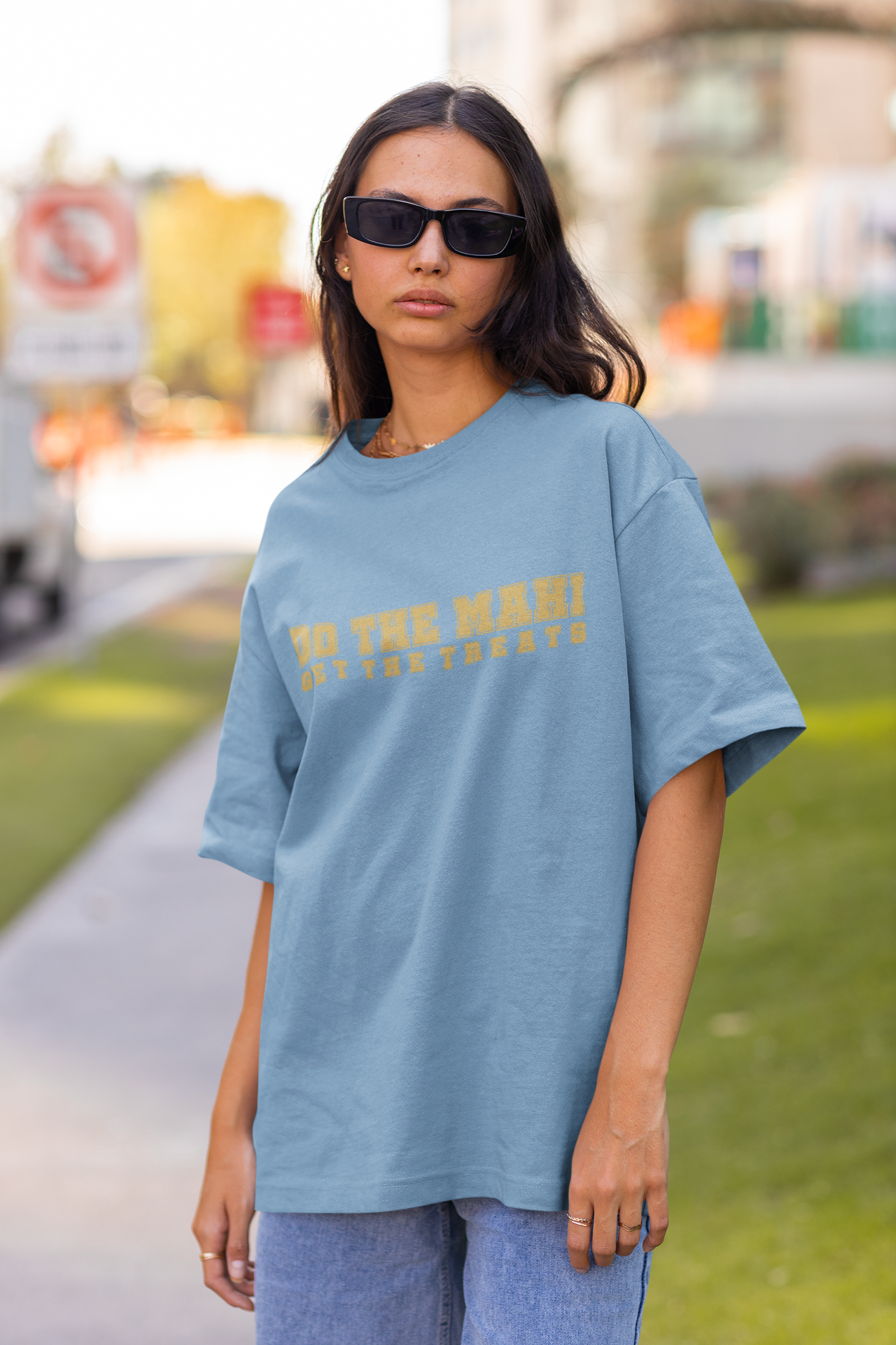 Do The Mahi, Get The Treats (Kaki Gold Text)  - Adult Tee