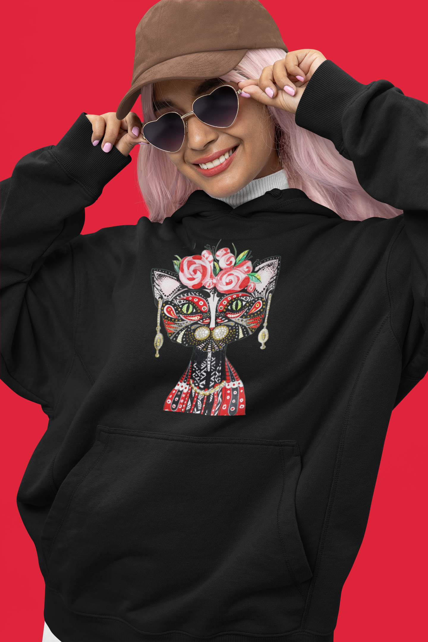 Frida K - Gato Estilo  - Hoodie