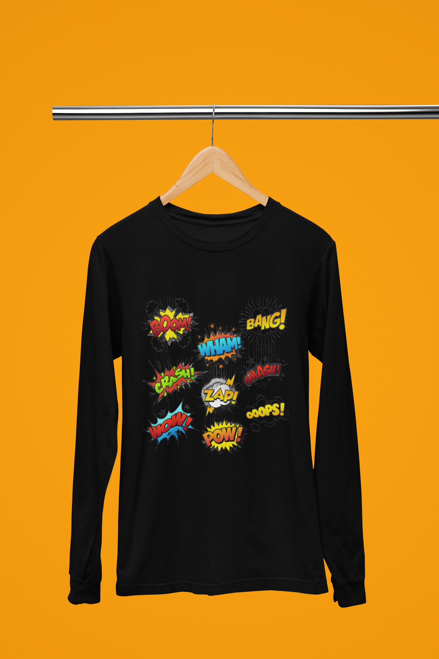 Be A Comic - Boom, Bang, Wham, Pow  - Long Sleeve Tee