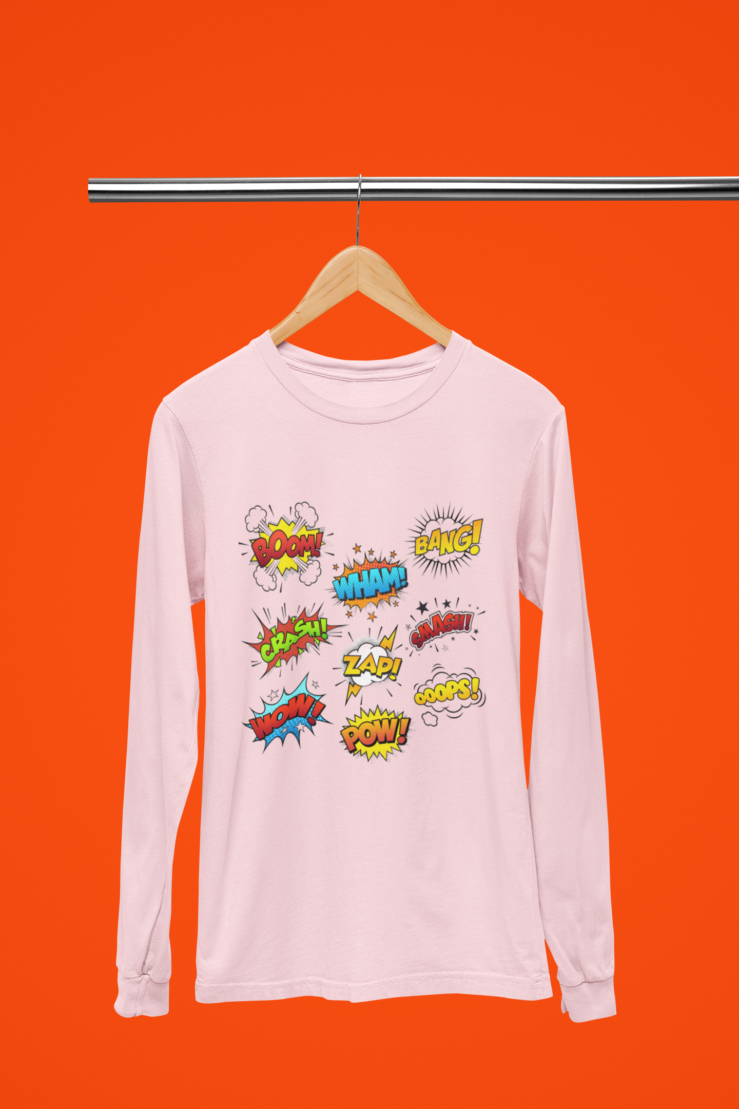 Be A Comic - Boom, Bang, Wham, Pow  - Long Sleeve Tee