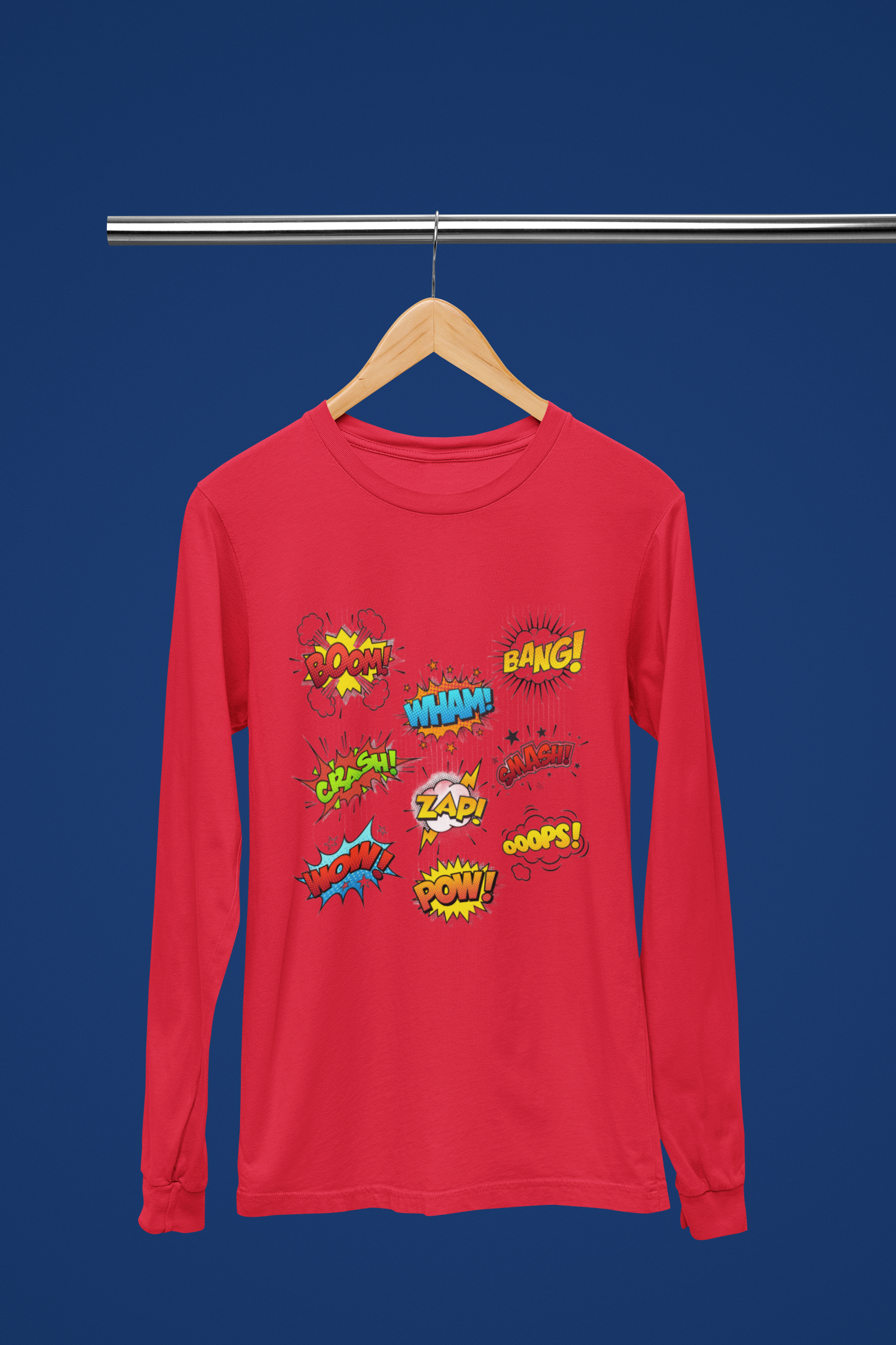 Be A Comic - Boom, Bang, Wham, Pow  - Long Sleeve Tee