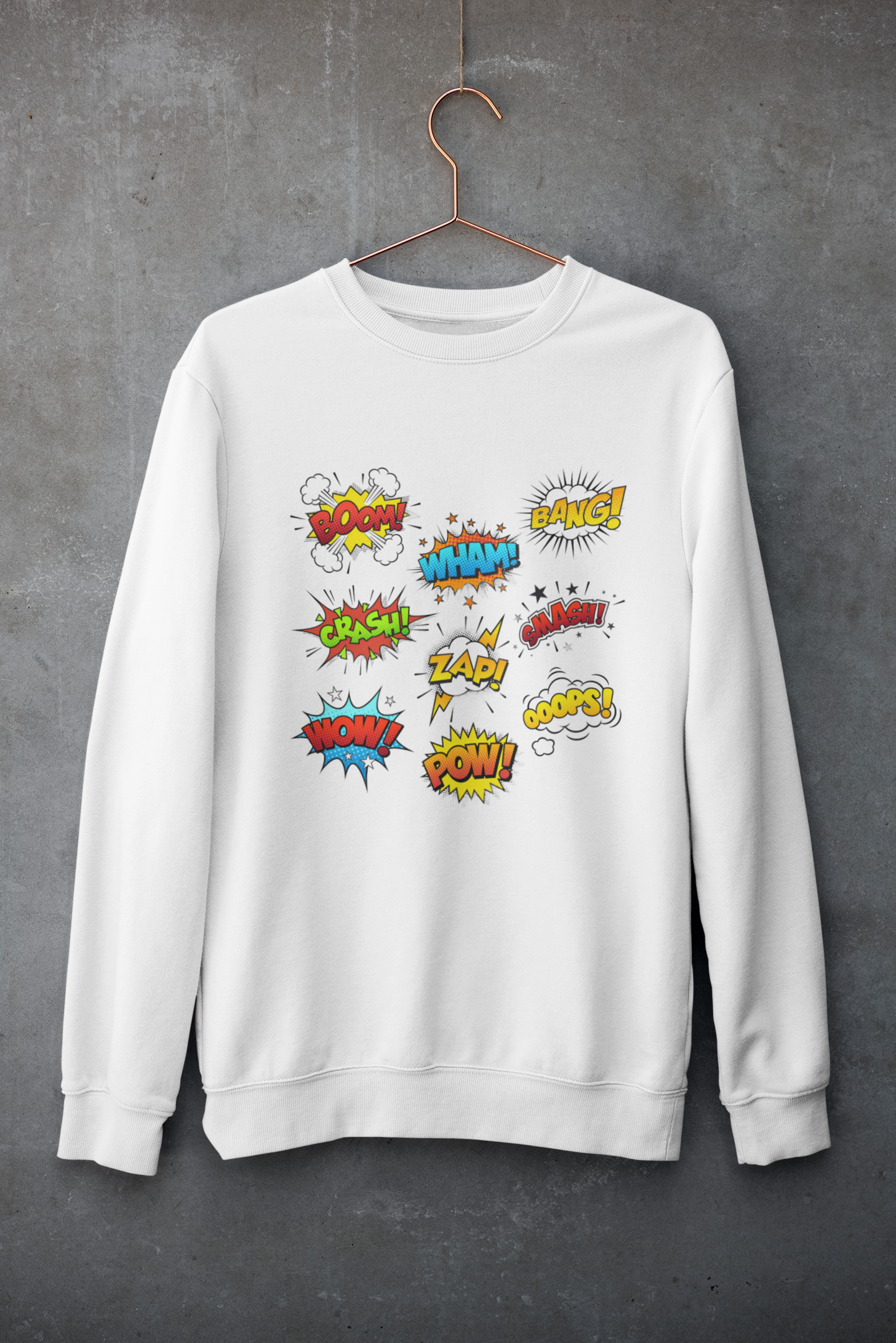 Be A Comic - Boom, Wham, Bang, Pow - Adult Sweatshirt