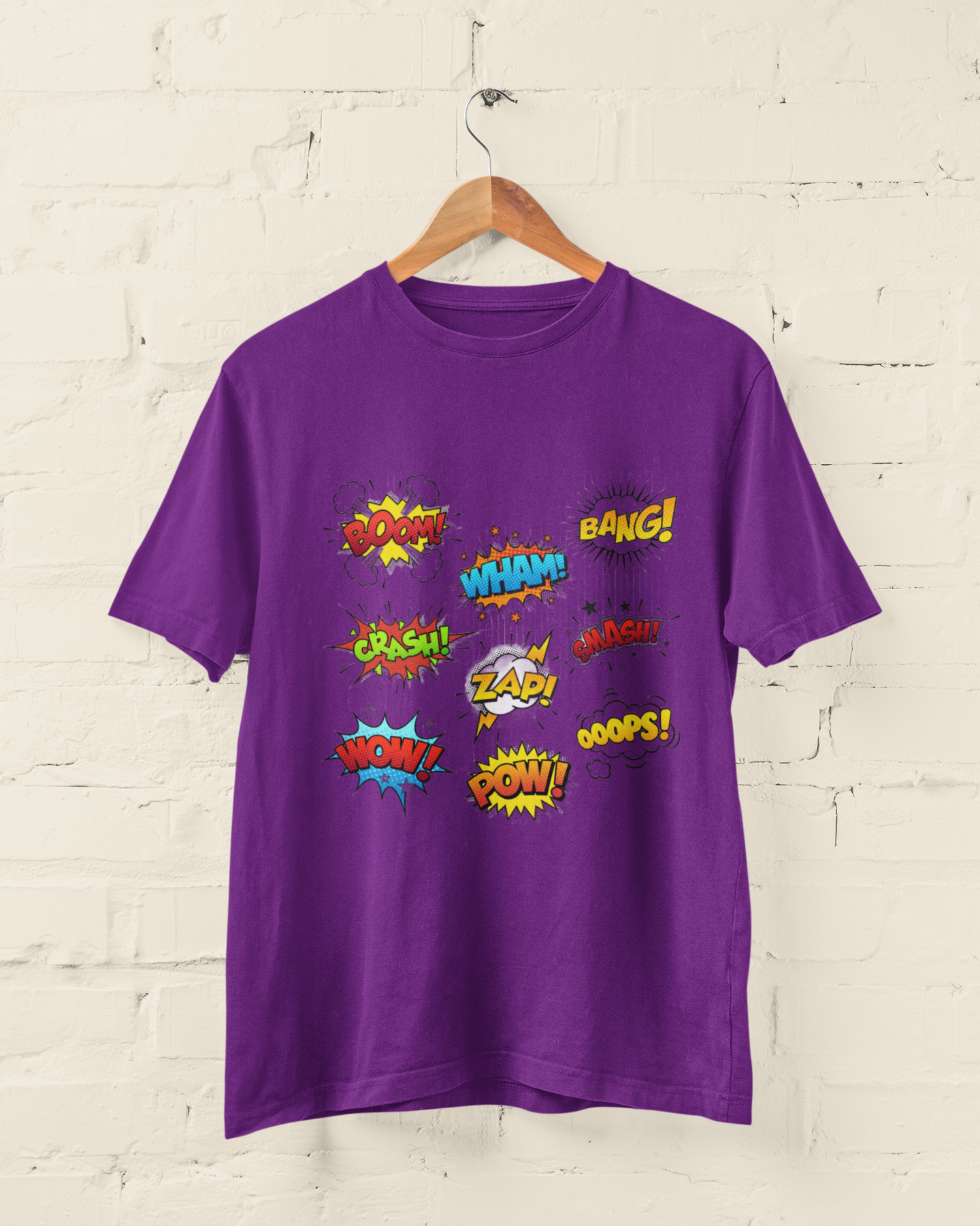 Be A Comic - Boom, Wham, Bang, Pow - Adults Tee  (Multiple Colors)