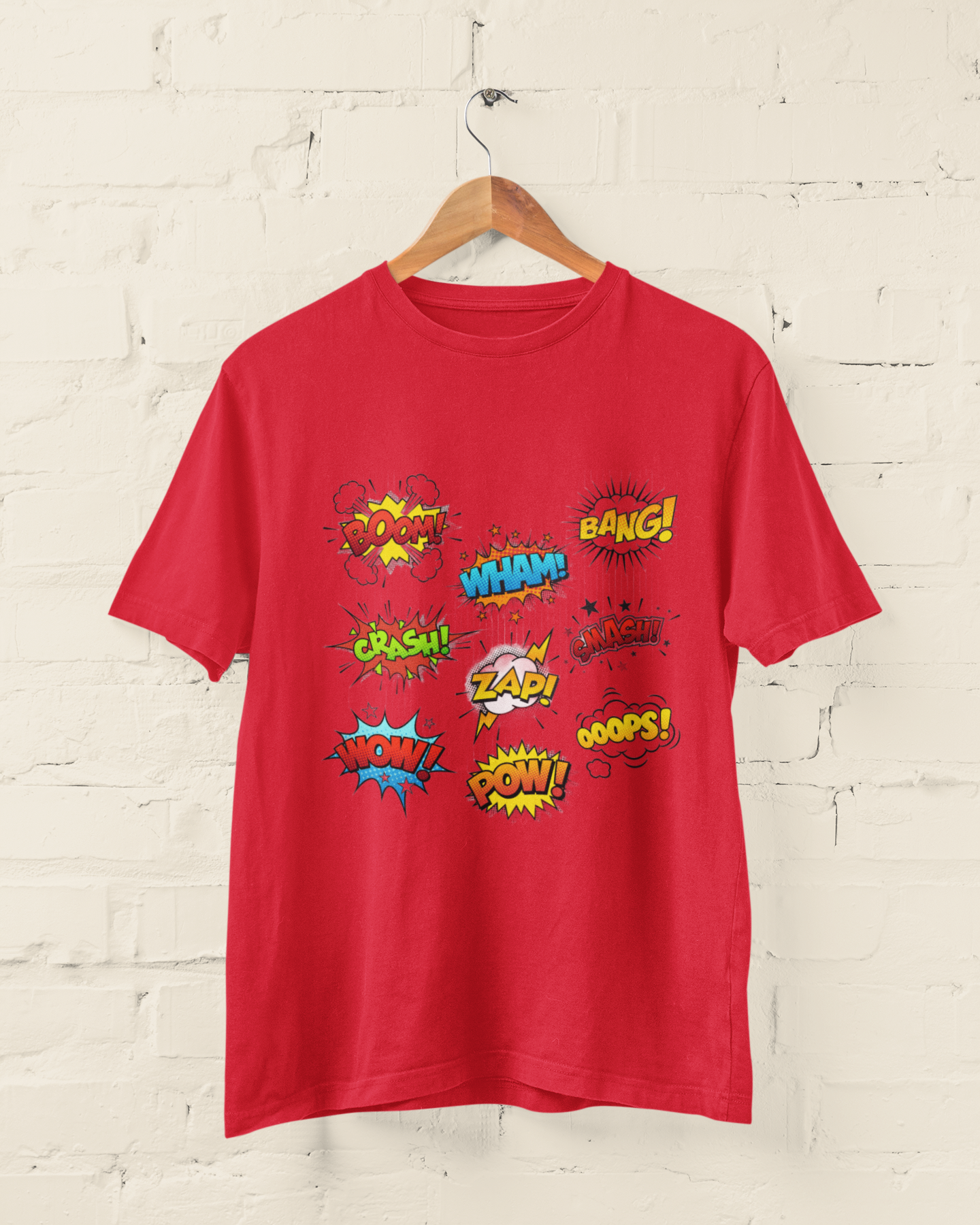 Be A Comic - Boom, Wham, Bang, Pow - Adults Tee  (Multiple Colors)