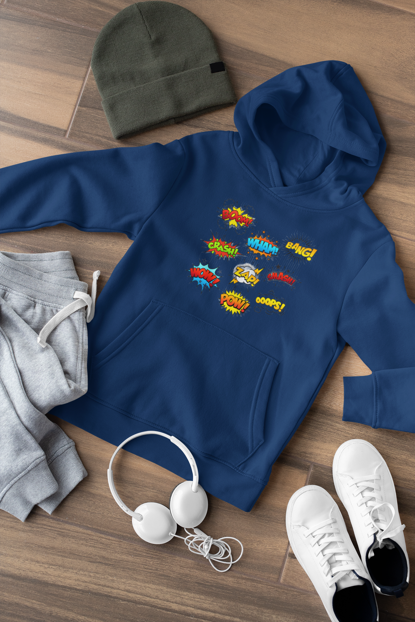 Be A Comic - Boom, Wham, Bang, Pow - Kids Hoodie