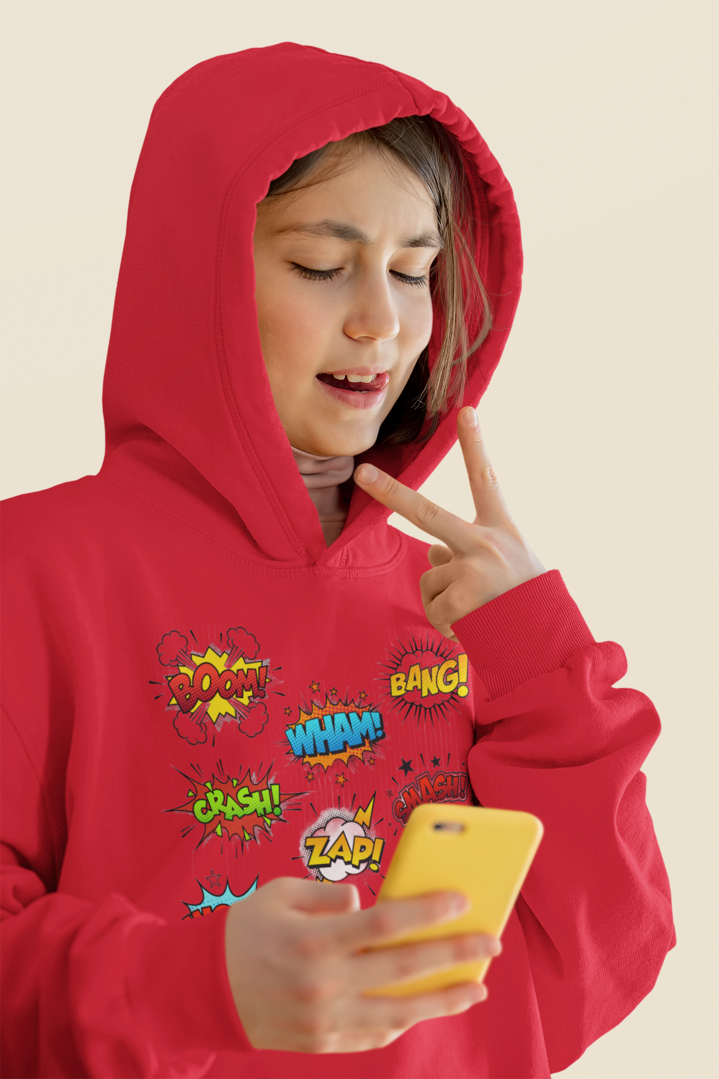 Be A Comic - Boom, Wham, Bang, Pow - Kids Hoodie