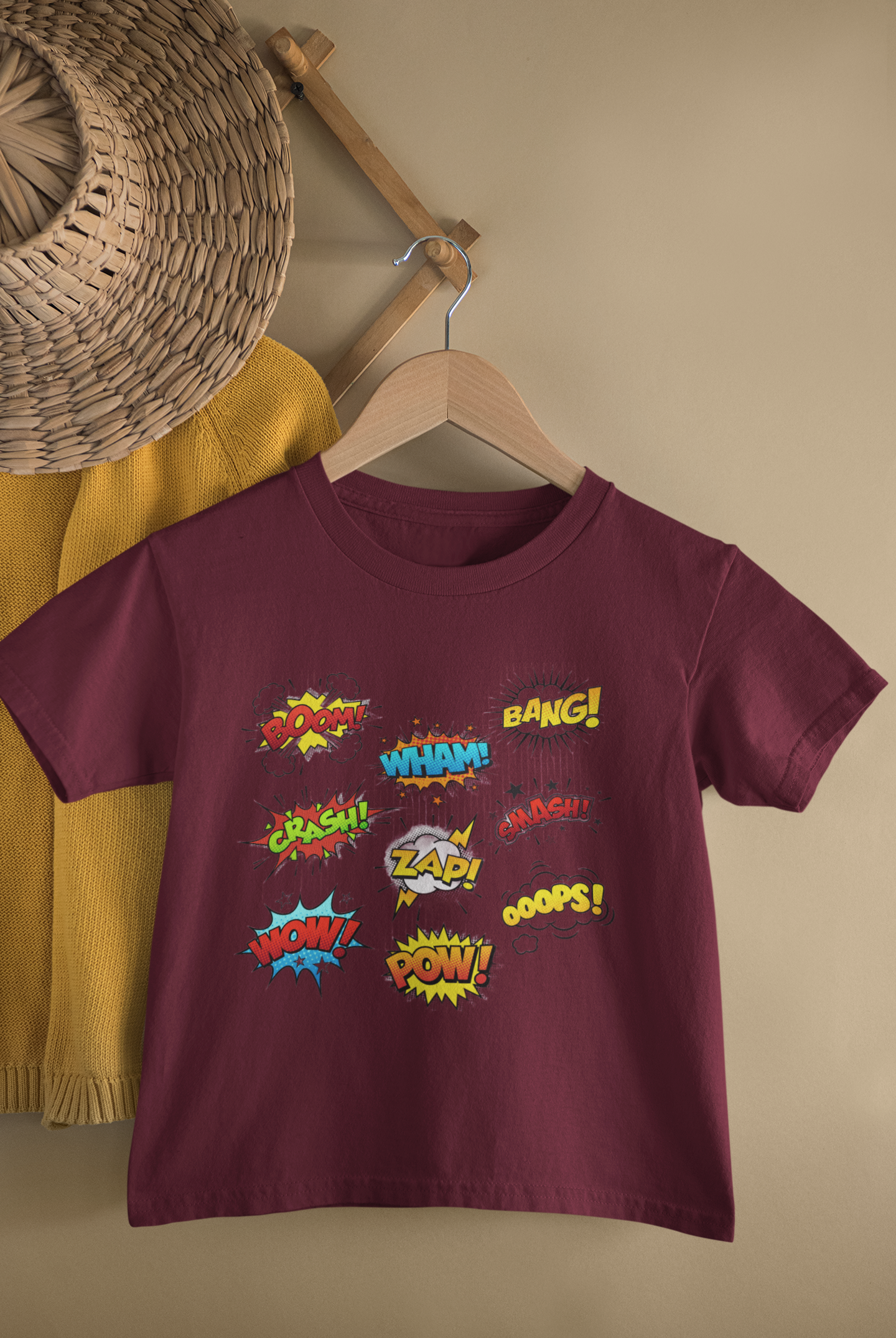 Be A Comic - Boom, Wham, Bang, Pow - Kids Tee