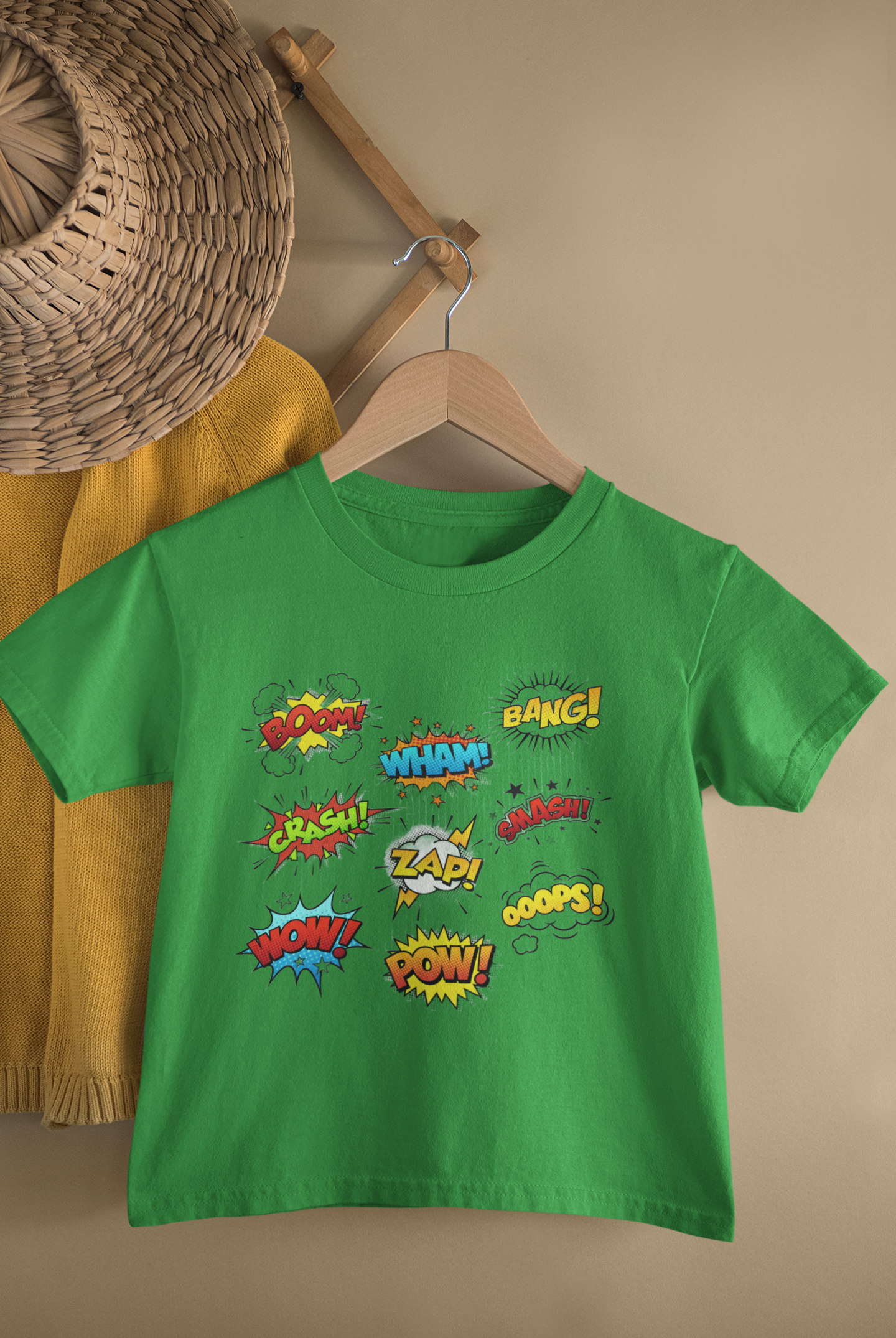 Be A Comic - Boom, Wham, Bang, Pow - Kids Tee