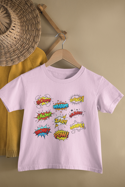 Be A Comic - Boom, Wham, Bang, Pow - Kids Tee