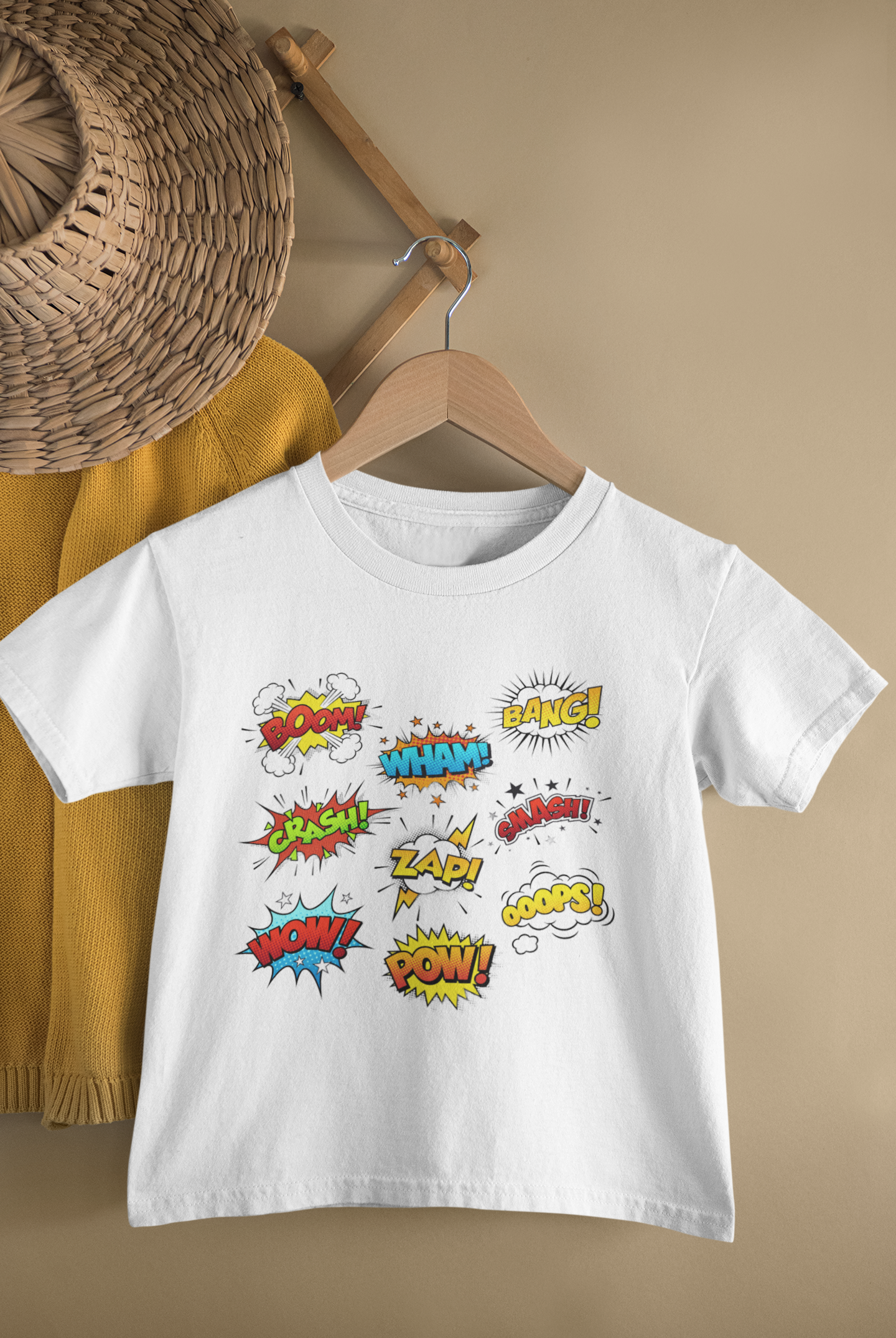 Be A Comic - Boom, Wham, Bang, Pow - Kids Tee