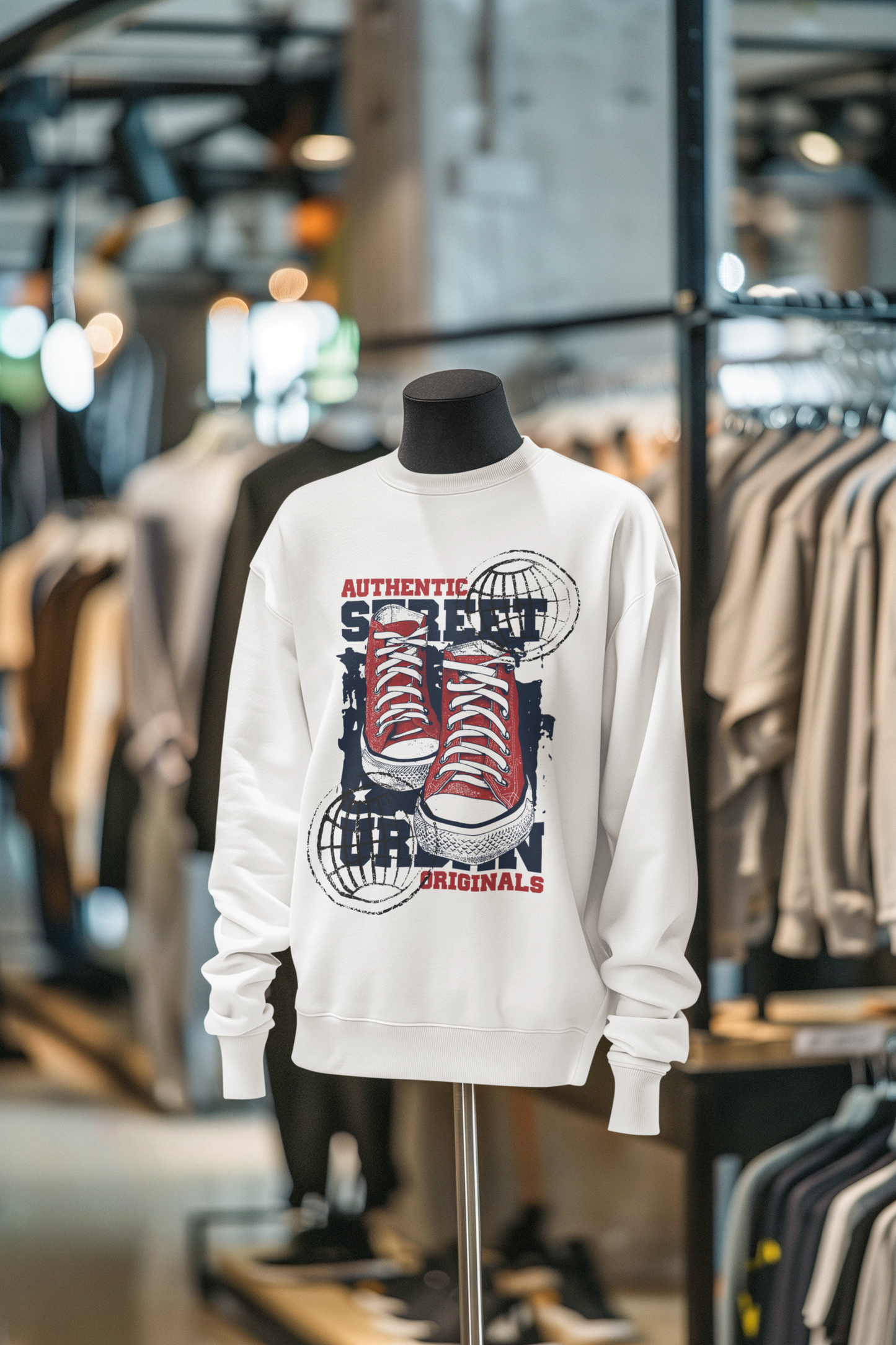 Authentic Urban Streetwear - Adult Crewneck