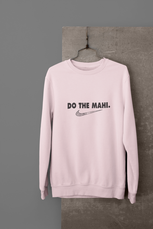 Do The Mahi (black large tick)  -  CREWNECK - Pink