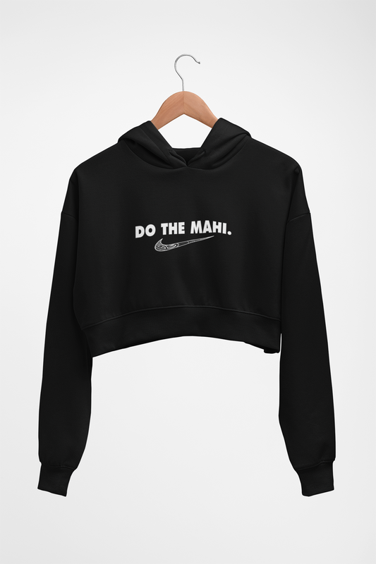 Do The Mahi ✔ White  (large text)  - Cropped Hoodie