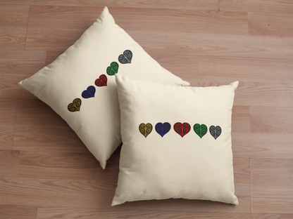 Cushion Cover - Unique Kiwi Collect - Koru Hearts