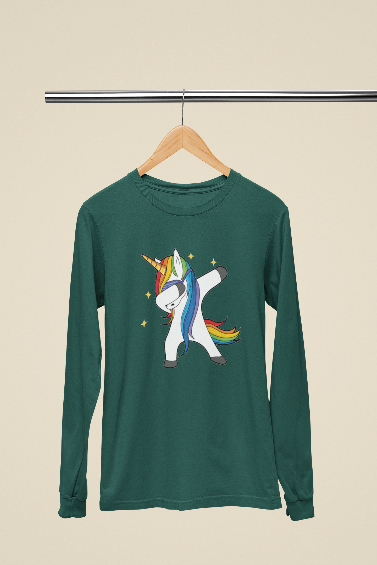 Dabbing Unicorn  - Long Sleeve Tee