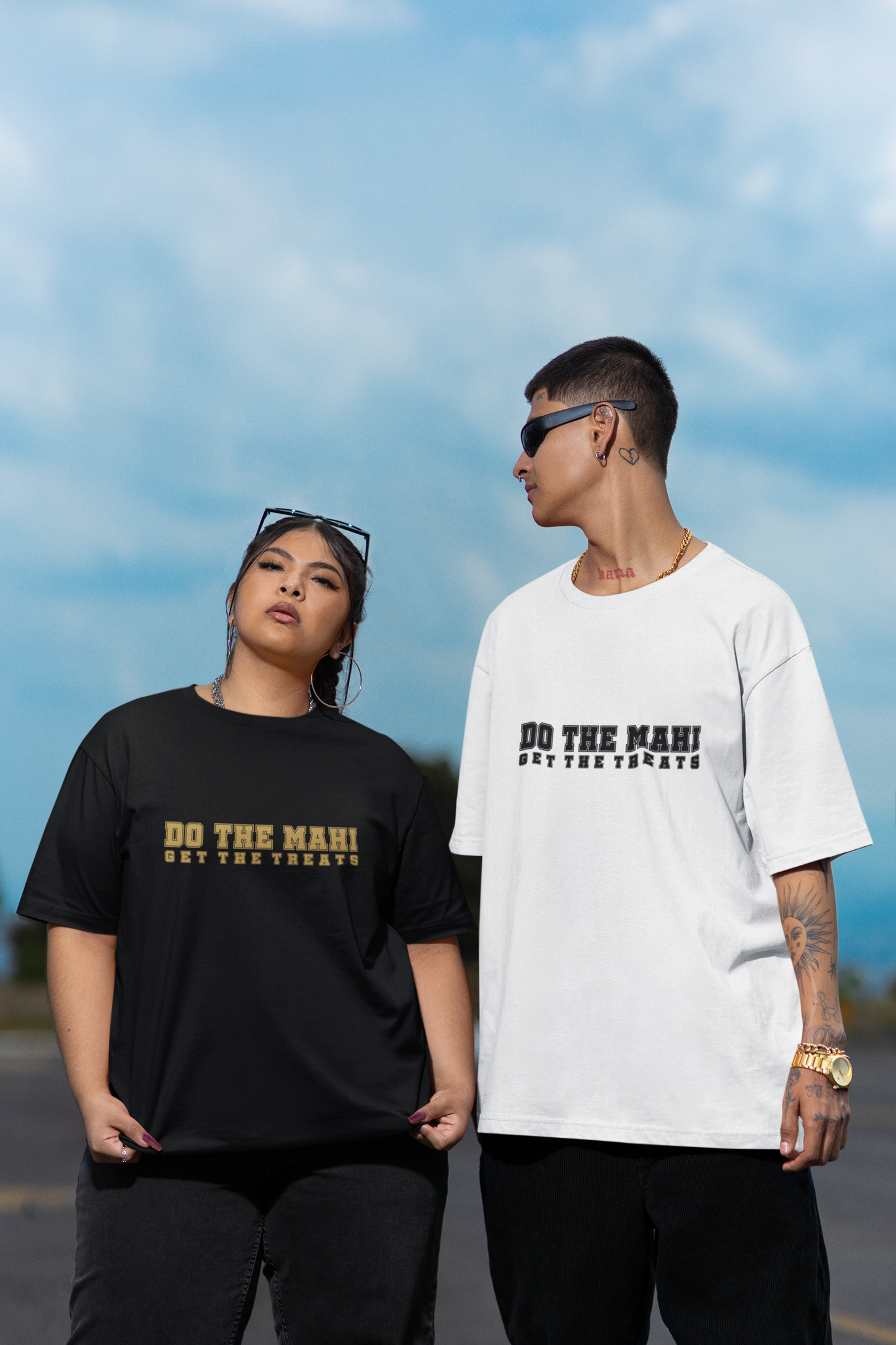 Do The Mahi, Get The Treats (Kaki Gold Text)  - Adult Tee