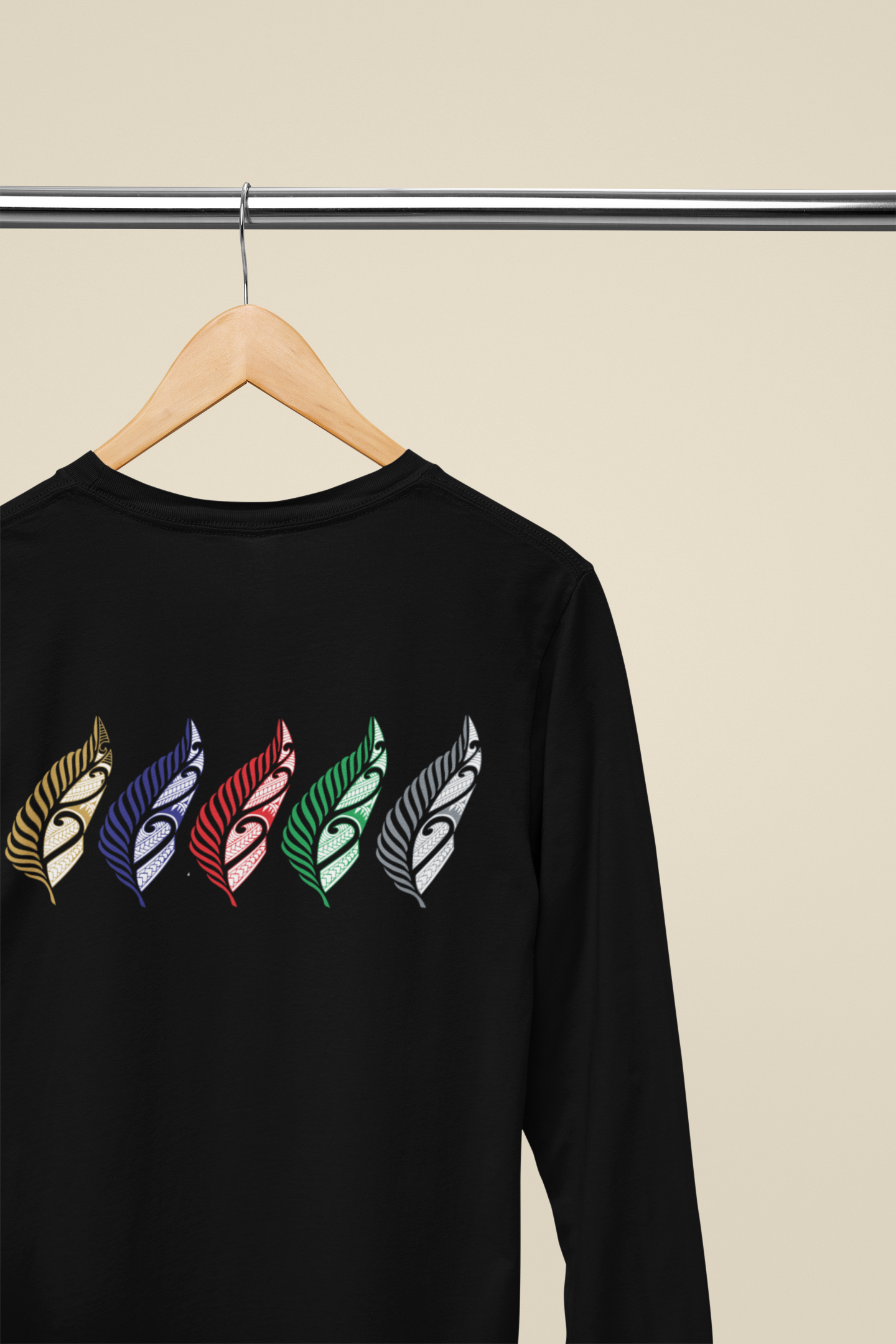 UNIQUE KIWI COLLECT - FERNS   - Long Sleeve Tee