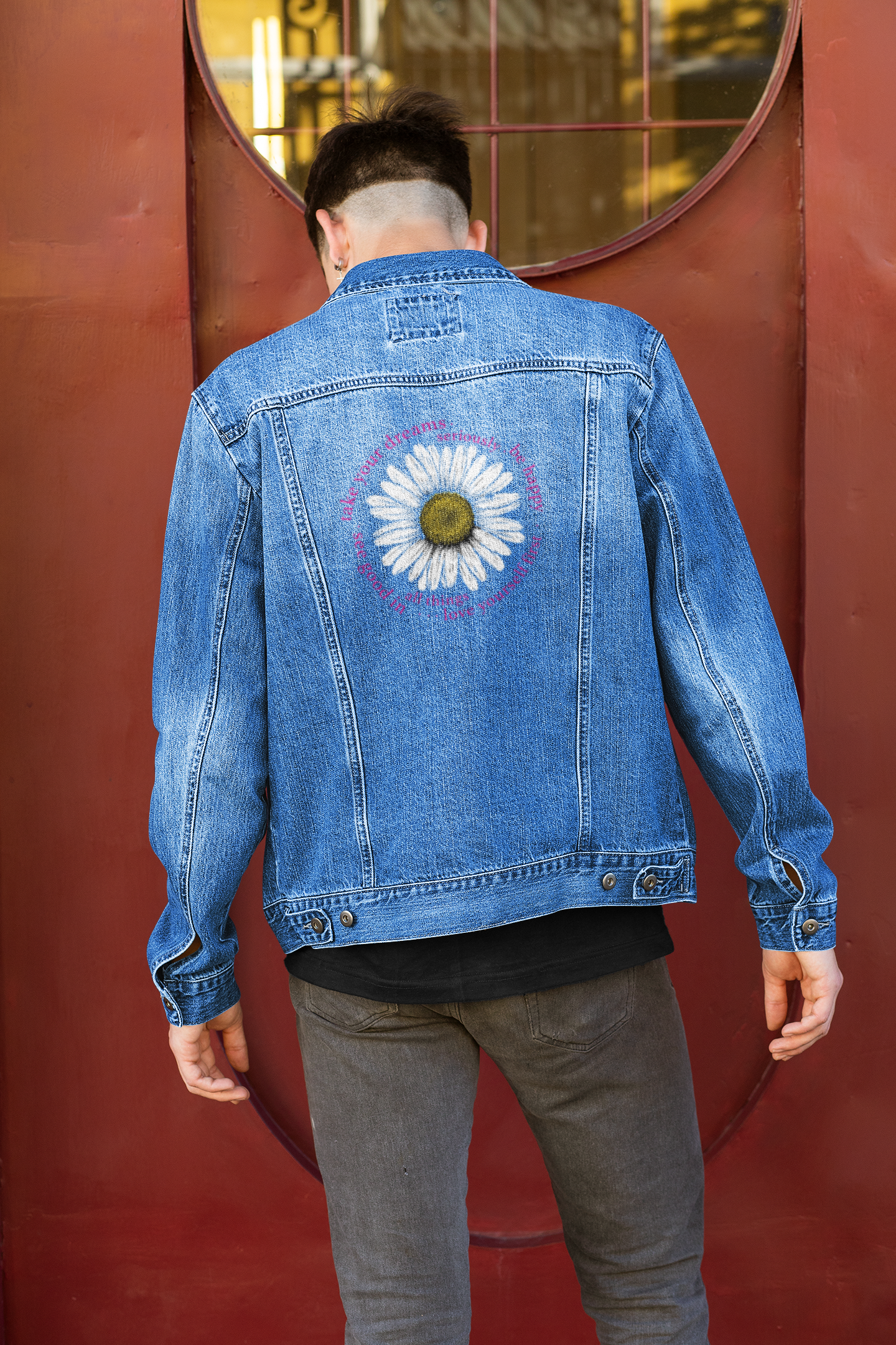 Denim Jacket - Flower Power