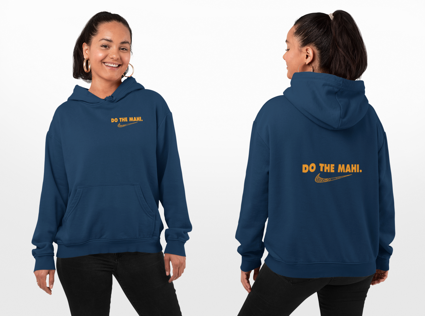 Karaka - Do The Mahi (large tick)  HOODIE (front and back)