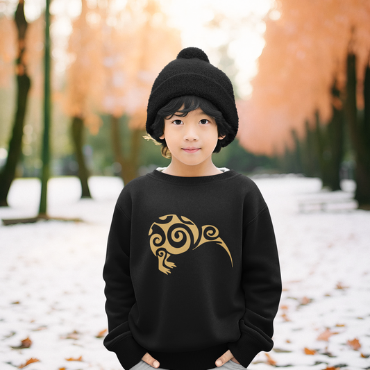 Simply A Kiwi (Gold) - Kids Crewneck