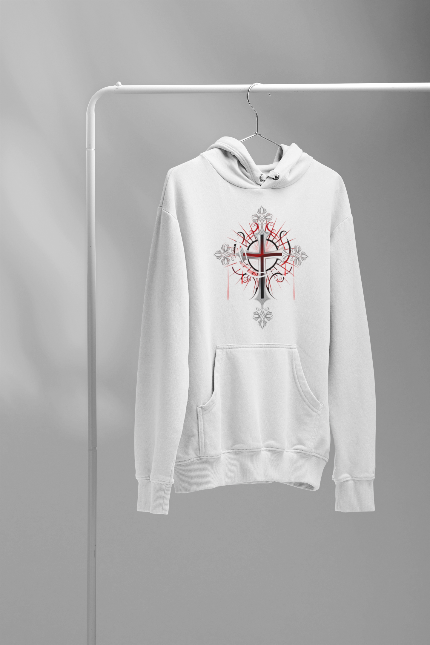 Gothic Cross 2  - Adult Hoodie