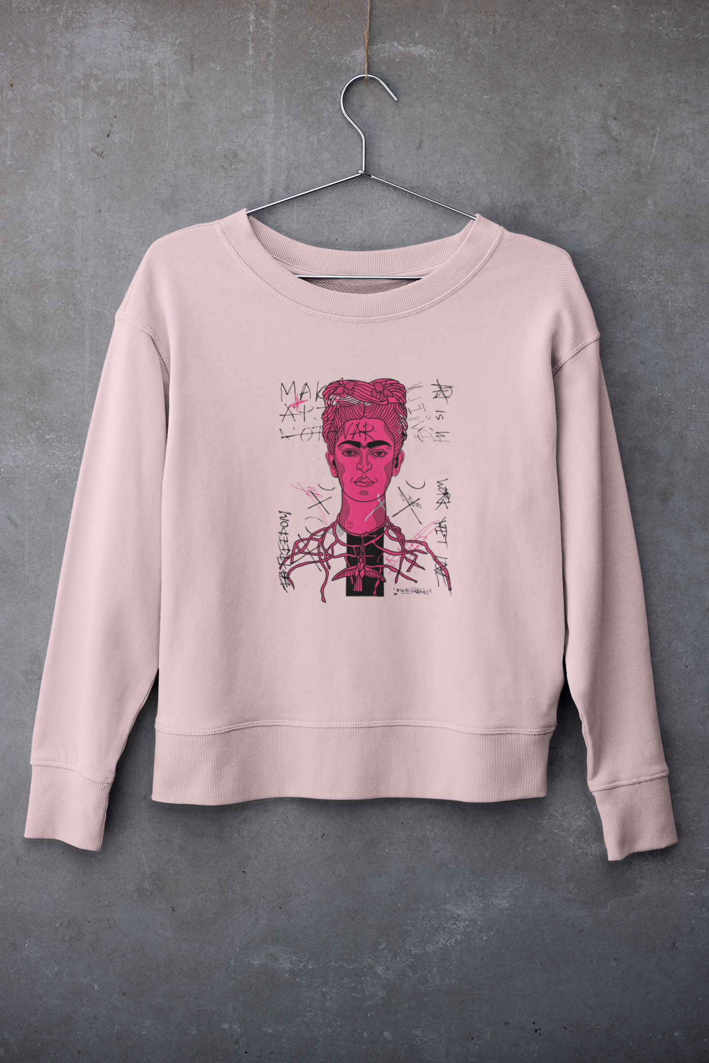 Frida K - Graffiti  - Adult Crewneck