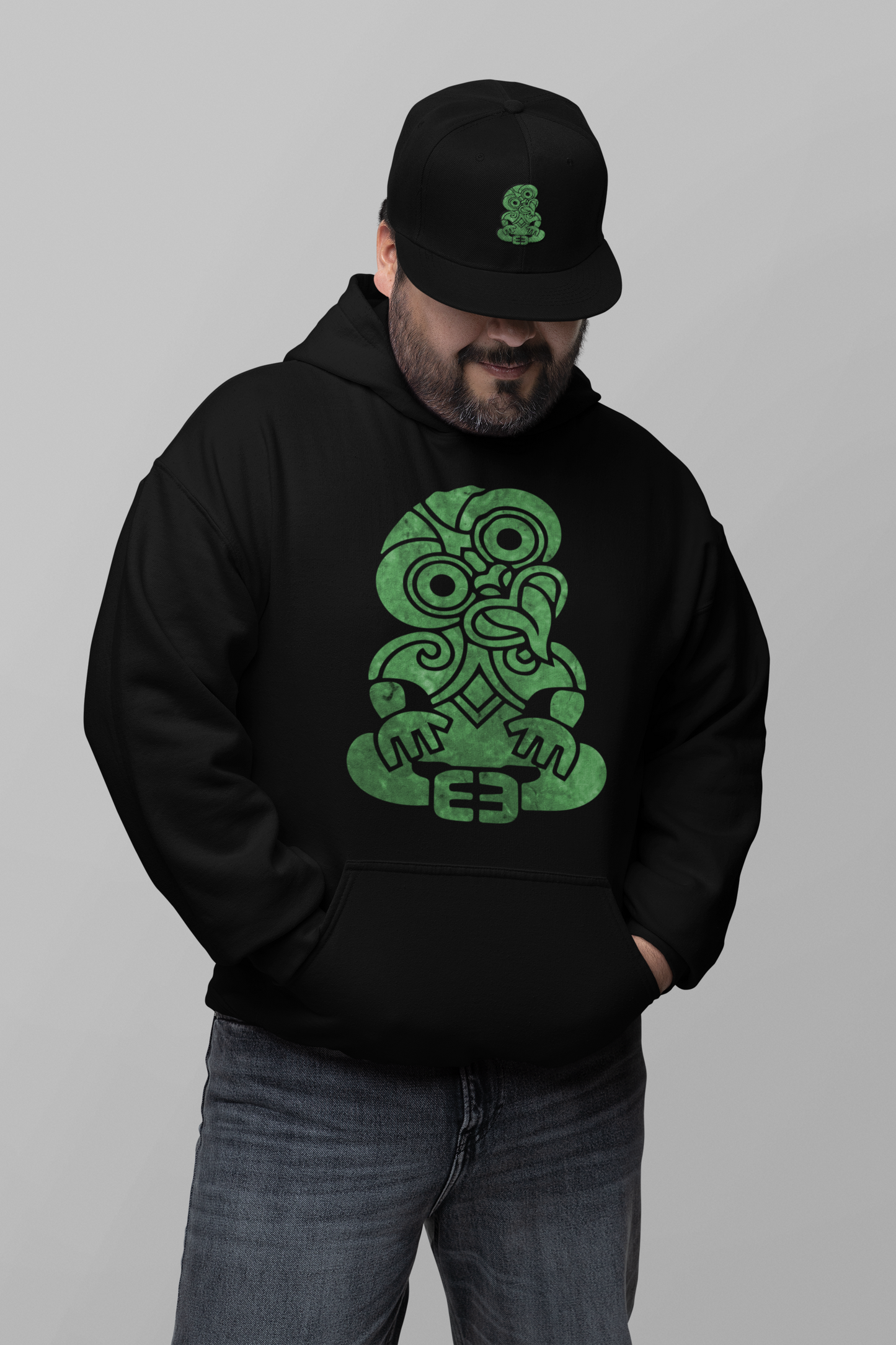 Greenstone Tiki (Front only) - Hoodie