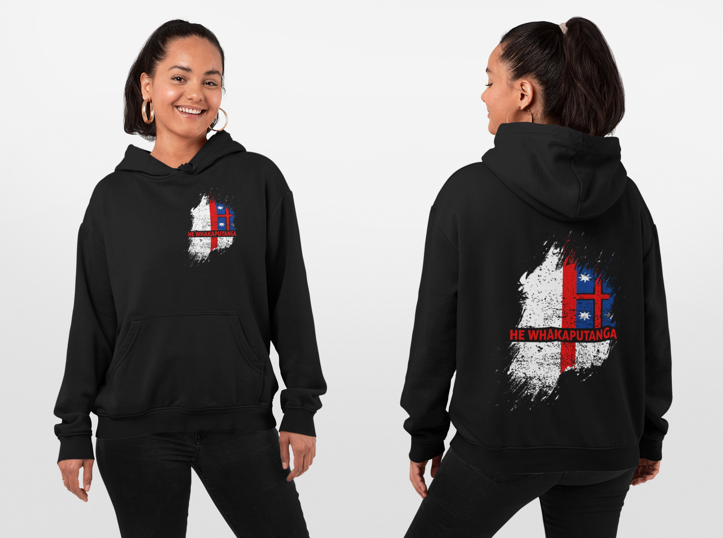 He Whakaputanga - Adult Hoodie (Back & Front)