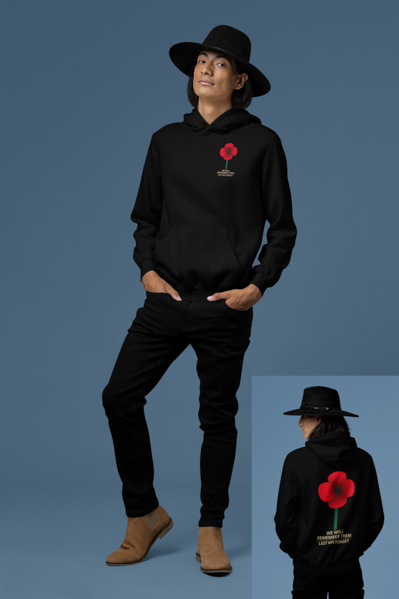 Anzac - We Will Remember Them, Lest We Forget - Adult Hoodie