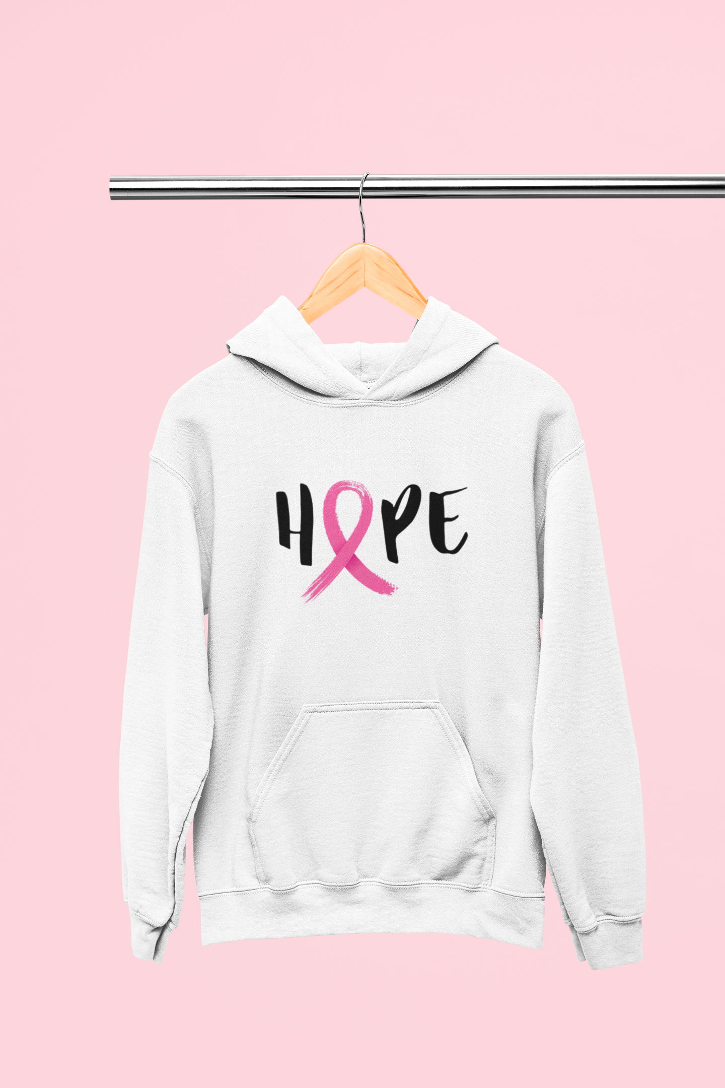 Pink Ribbon Hope - Adult Hoodie